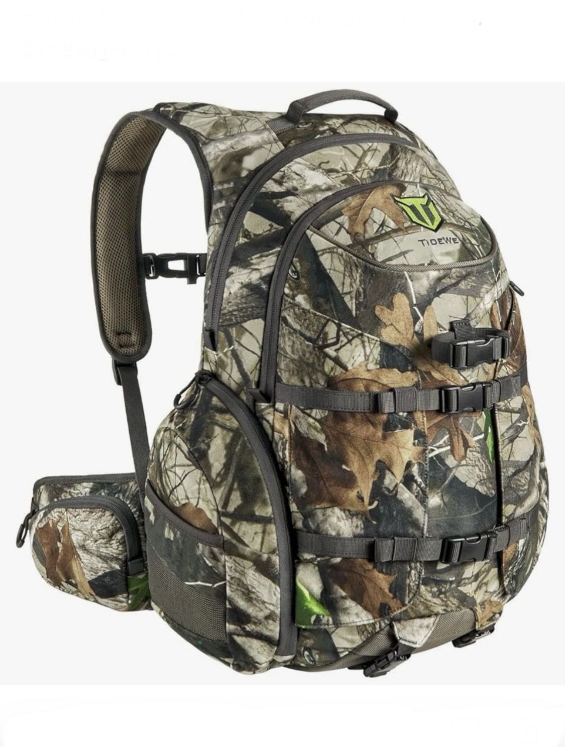 TIDEWE Hunting Backpack, Waterproof Camo Hunting Pack with Rain Cover, Long-Lasting Large Capacity Hunting Day Pack for Rifle Bow Gun (Next Camo G2)