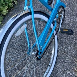 Beach Cruiser Bicycle  Price 60$ Pick Up. E.  72nd. and Grand View. Ave. Tacoma 