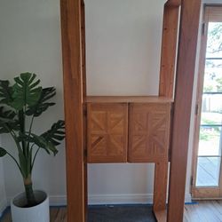 Oak Two Piece Wall Unit by Lou Hodges