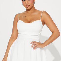 Fashion nova White Dress NEW