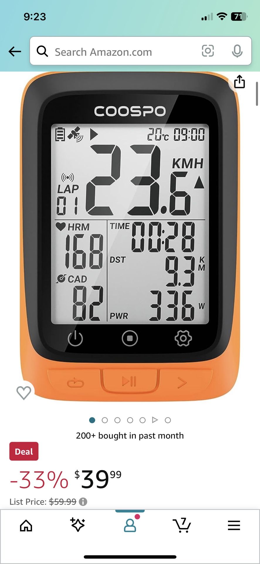 Bike Computer COOSPO Wireless GPS, Cycling Computer GPS Bike Tracker ...