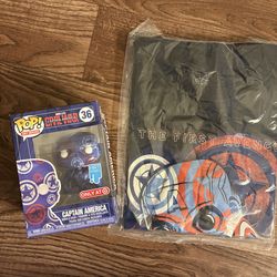 Funko Pop Captain America w/ shirt