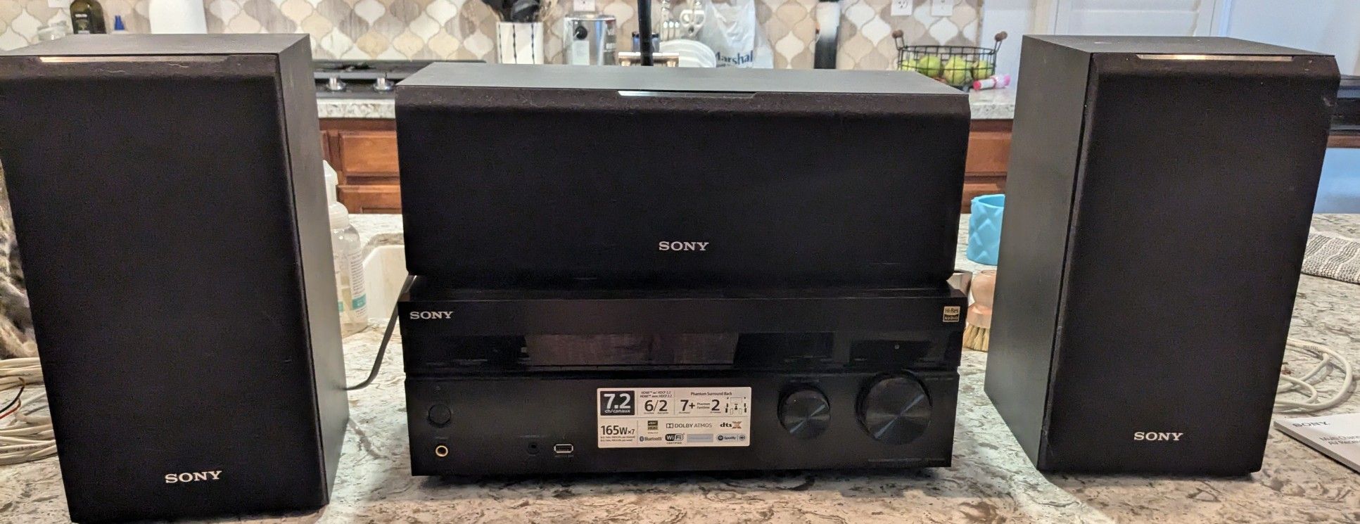 Sony Receiver With Speakers