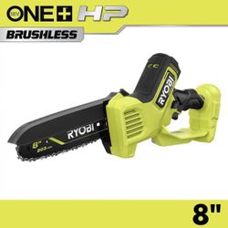 RYOBI ONE+ HP 18V Brushless 8 in. Battery Compact Pruning Mini Chainsaw (Tool Only)