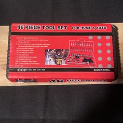 46 Piece Tool Set For Home Or Auto