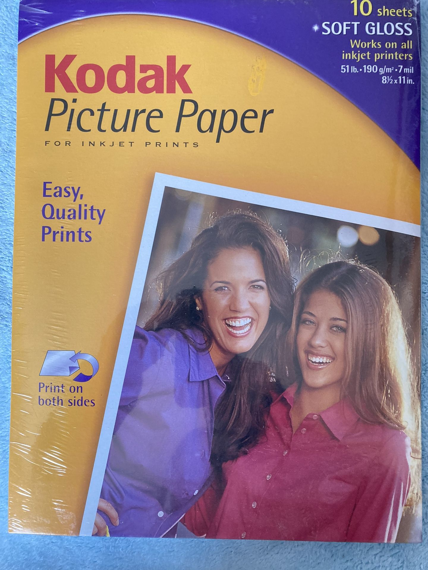 KODAK PICTURE PAPER (10 SHEETS) 8 1/2” x 11” SOFT GLOSS NEW