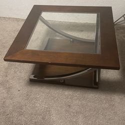 Glass-Wood Table