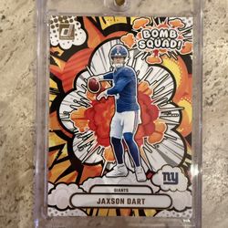 2025 Panini Donruss Bomb Squad - Jaxson Dart Giants Football Card