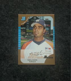 2005 Bowman Baseball - Nelson Cruz - First Year Gold Rookie Card no BDP 165 - Mint
