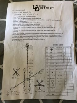 Chandelier/ Lamp