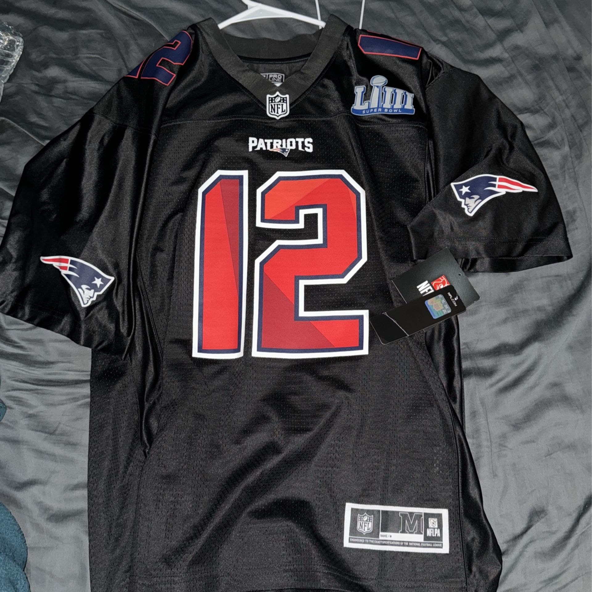 Tom Brady super bowl 53 fanatics jersey Medium 