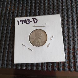 1943 Steel Wheat Cent Nice Coin