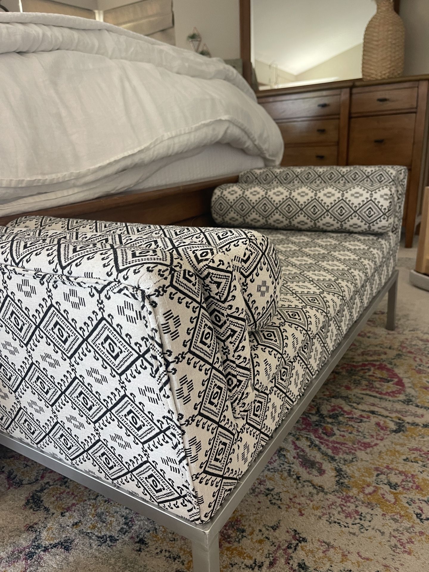 Boho Print Bench