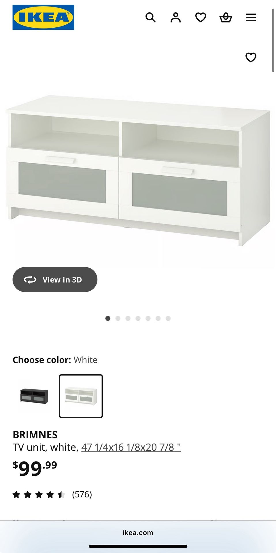 White Tv Stand