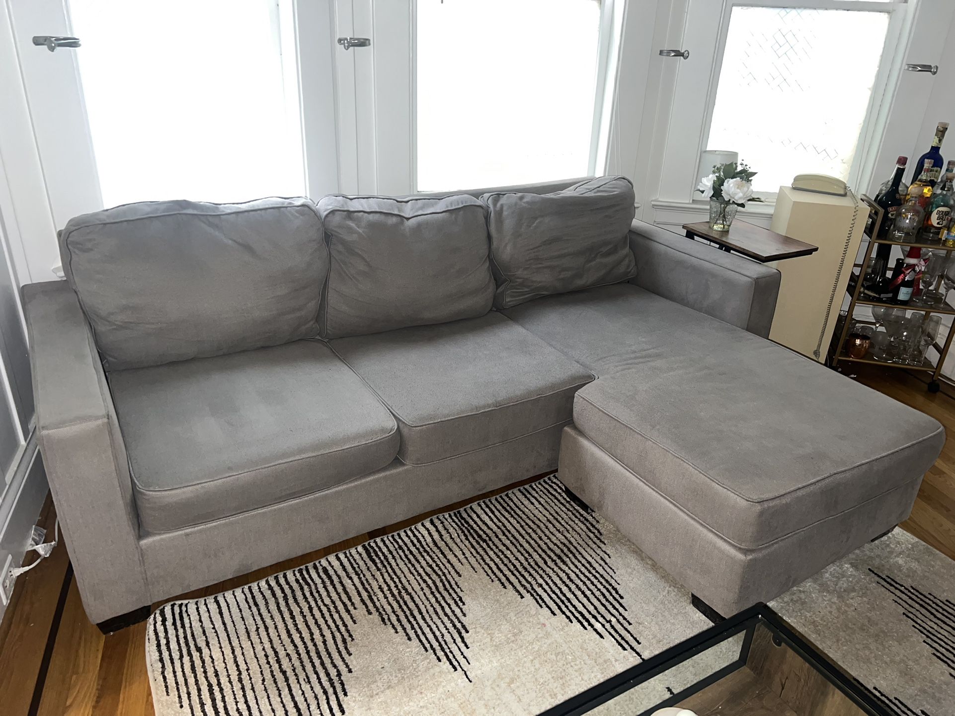 Gray Couch w/ Chaise