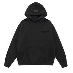 Black essentials hoodie