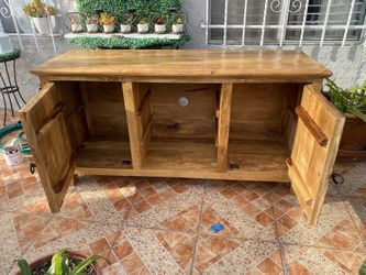 All Wood Tv Stand
