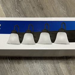 Brand New In Box 4 Light Vanity Lights - Black Finish 