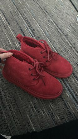 Red ugg boots