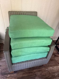 Nice 4 Arden Outdoor Chair Cushions 22x24 Rain-Proof, Fade Resistant