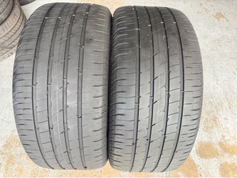 Two Tires 255/40/20 Goodyear Eagle F1 EV with 75% Left Amazing Deal Tesla Model Y