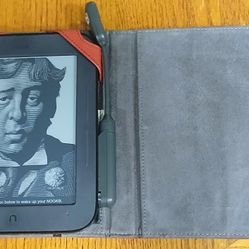 Replacement Screen Nook Simple Touch e-reader + Leather Pink Case