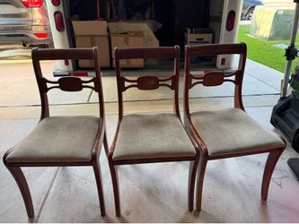 Antique wooden chairs