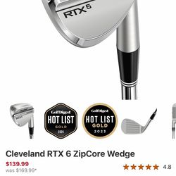 Golf Club Cleveland RTX 6 Zipcore 56° Sand Wedge RH