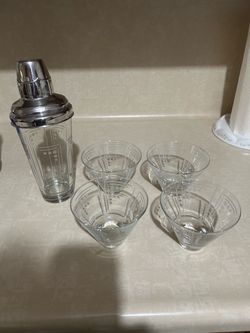 Princess House Aston Martini Glasses and Shaker Set