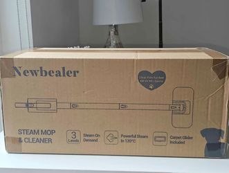 NEW Newbealer 3-in-1 Steam Mop – Carpet Glider + Extra Pads
