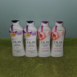 4 Olay Bodywash 22oz(2 Age Defy/2 Fresh Radiant) 