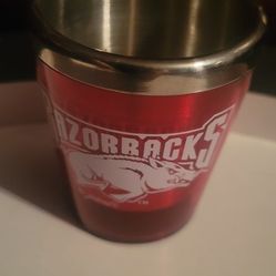Shot Glass, Arkansas Razorbacks $5 