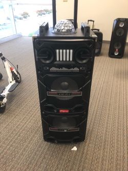 4,000 watt rechargeable Bluetooth speaker/aux/fm/USB and SD port/microphone for karaoke/brand new!!
