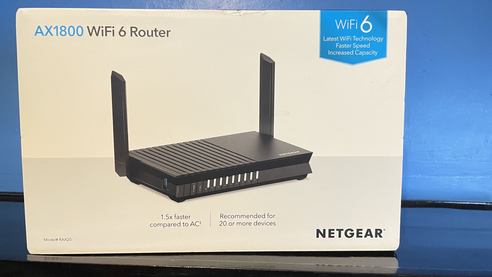 Wifi Router NETGEAR AX1800 WiFi 6