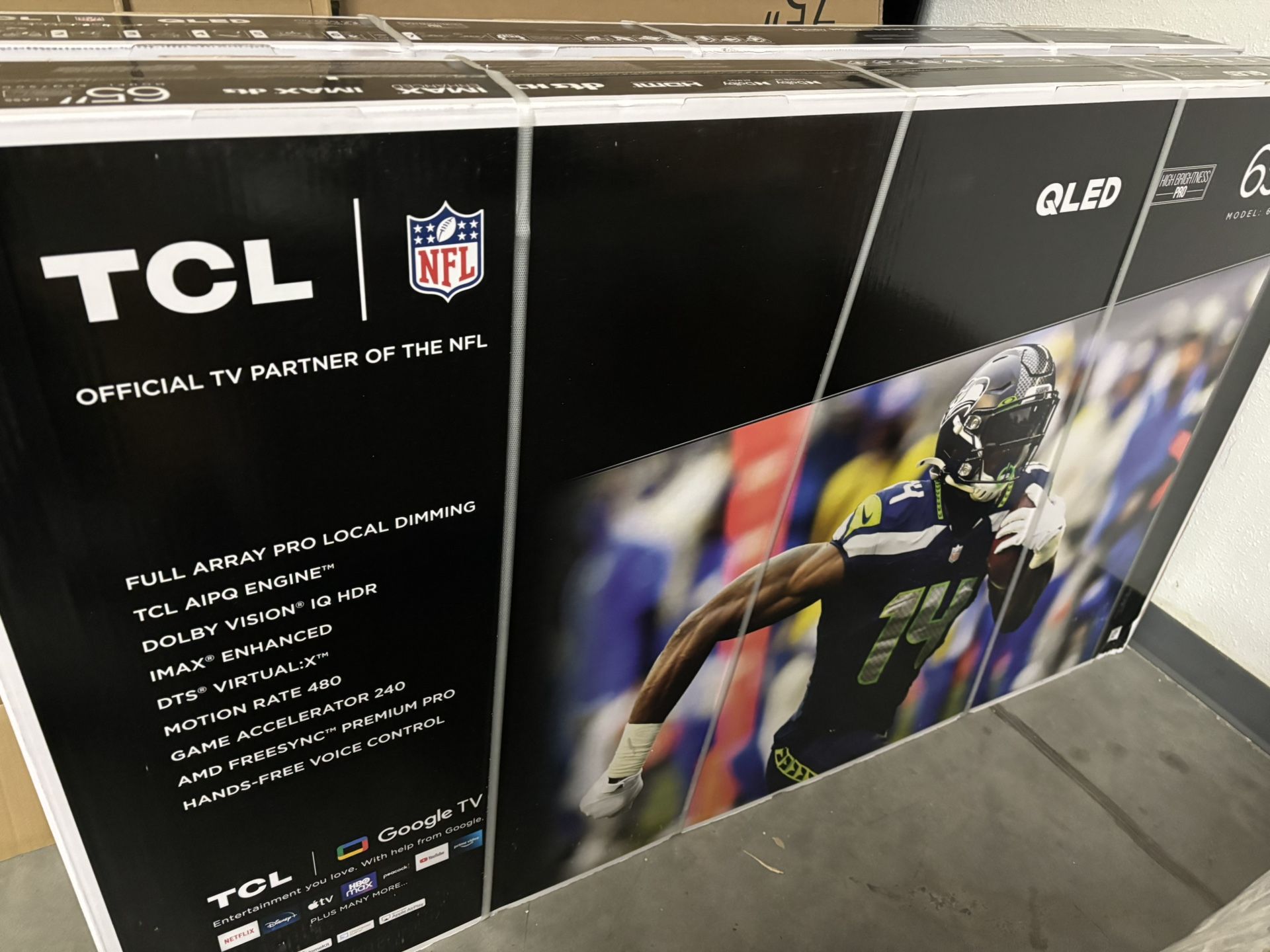 New TV in the box 65” TCL QLED 7 Series