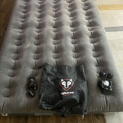 Double Mattress, Sleeping Bag, Cooler, Porta Potty