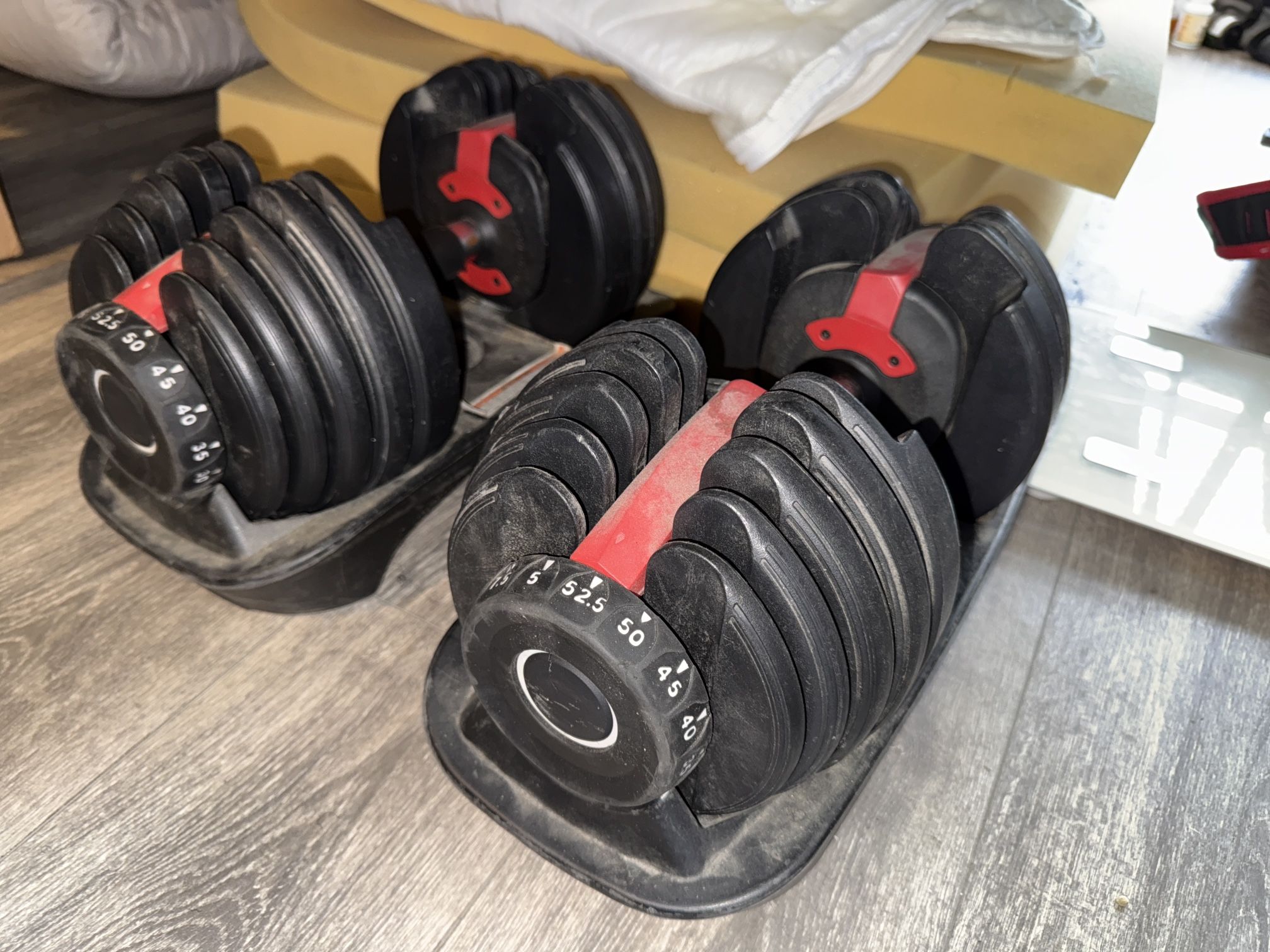 Bowflex Set Of Dumbbells Adjustable