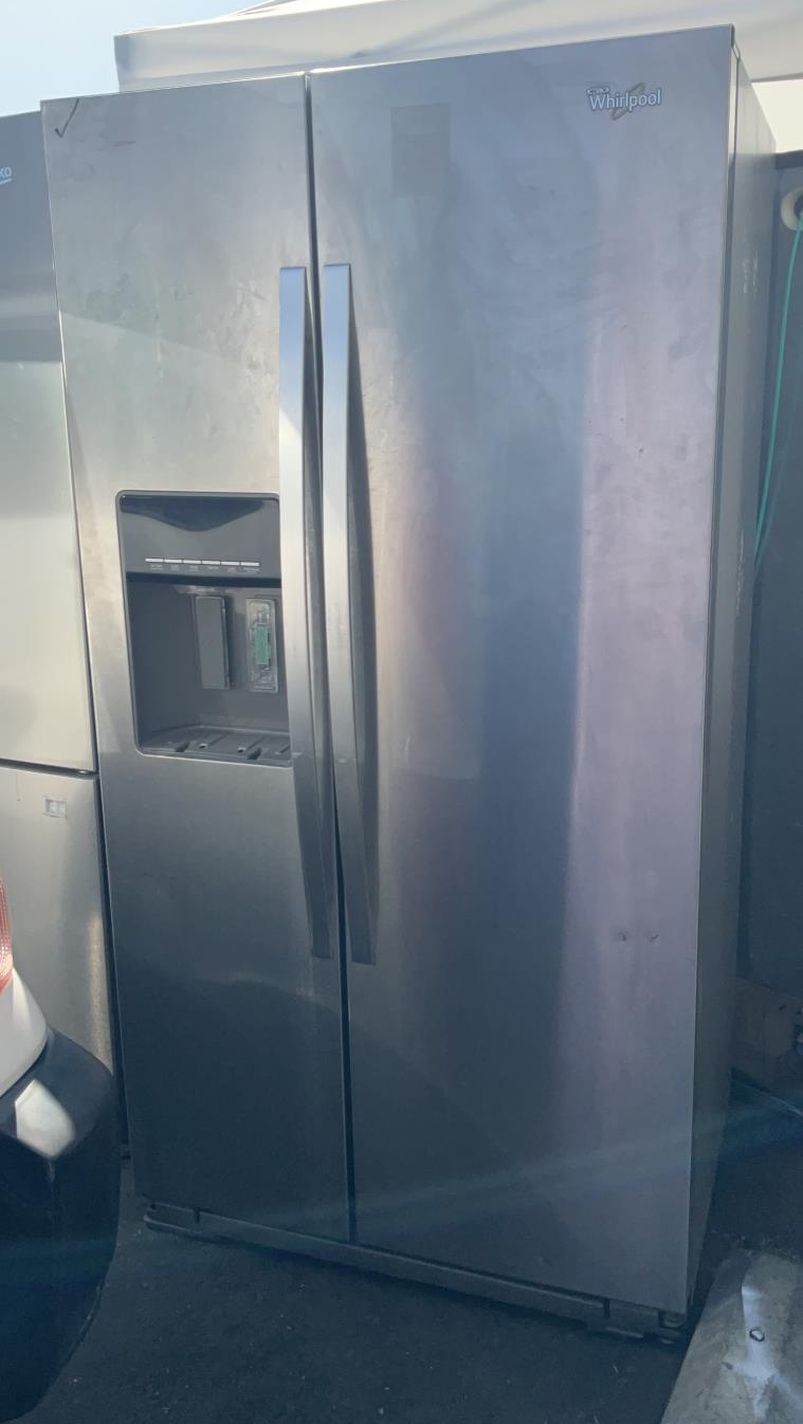 Whirlpool Side-by-Side Stainless Steel Fridge
