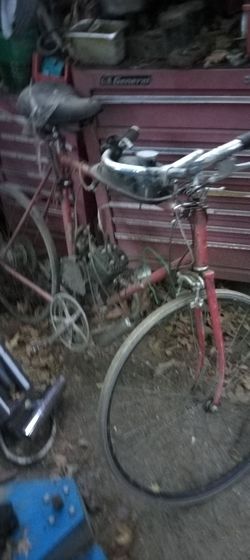 Vintage bicycle motorcycle