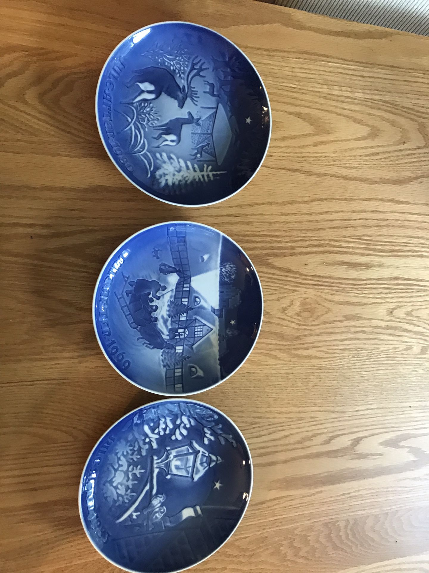 3 Danish plates antique