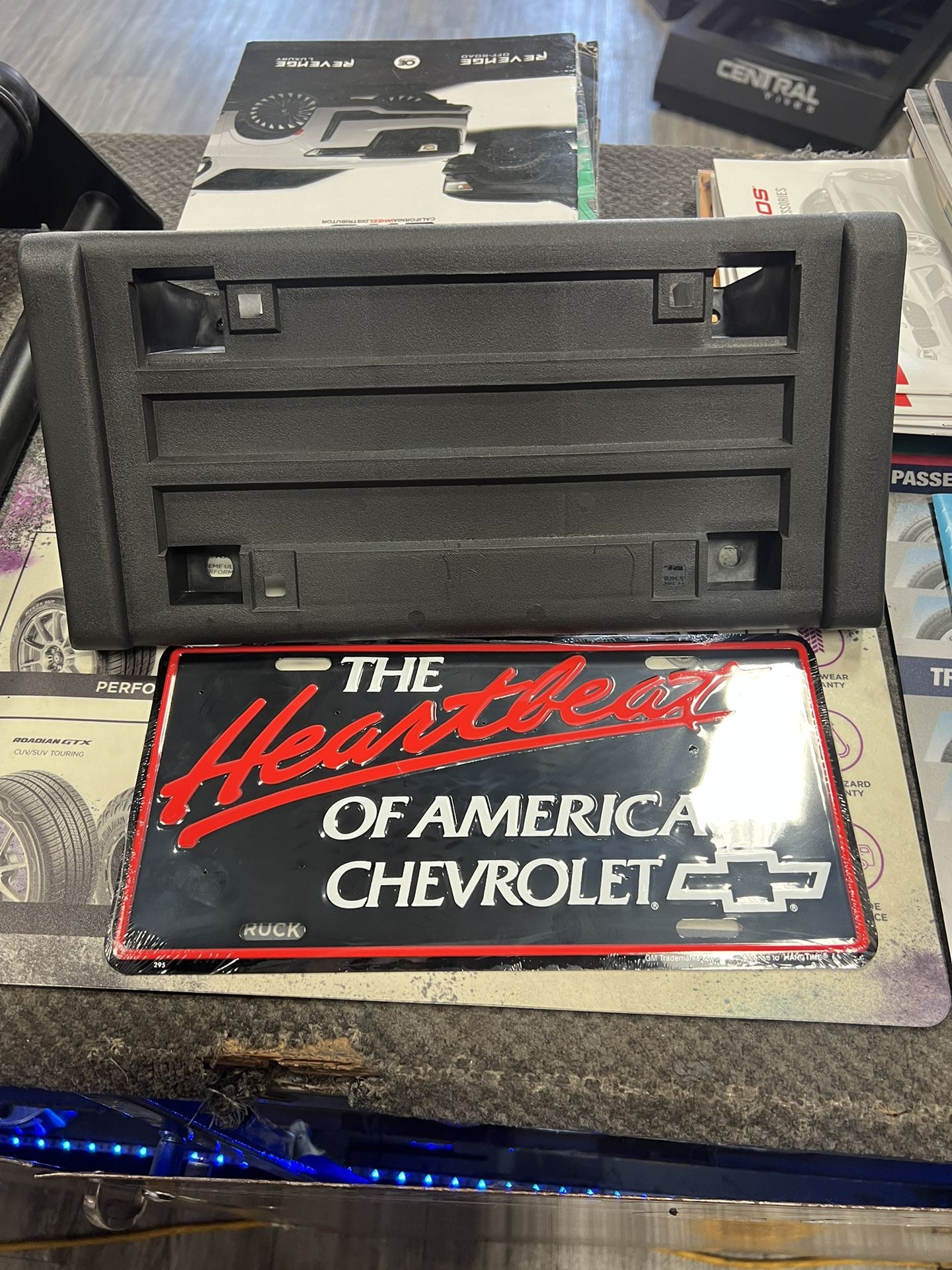 88-98 Chevy Obs Heartbeat Of America License Plate - Holder Bumper Plate Bracket ( Brand New)