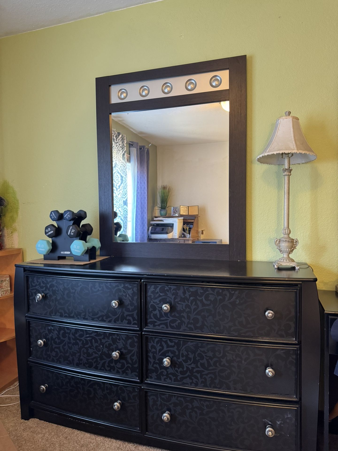 Dresser And Mirror