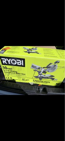 Ryobi 10 Amp 7-1/4" Sliding Compound Miter Saw 125