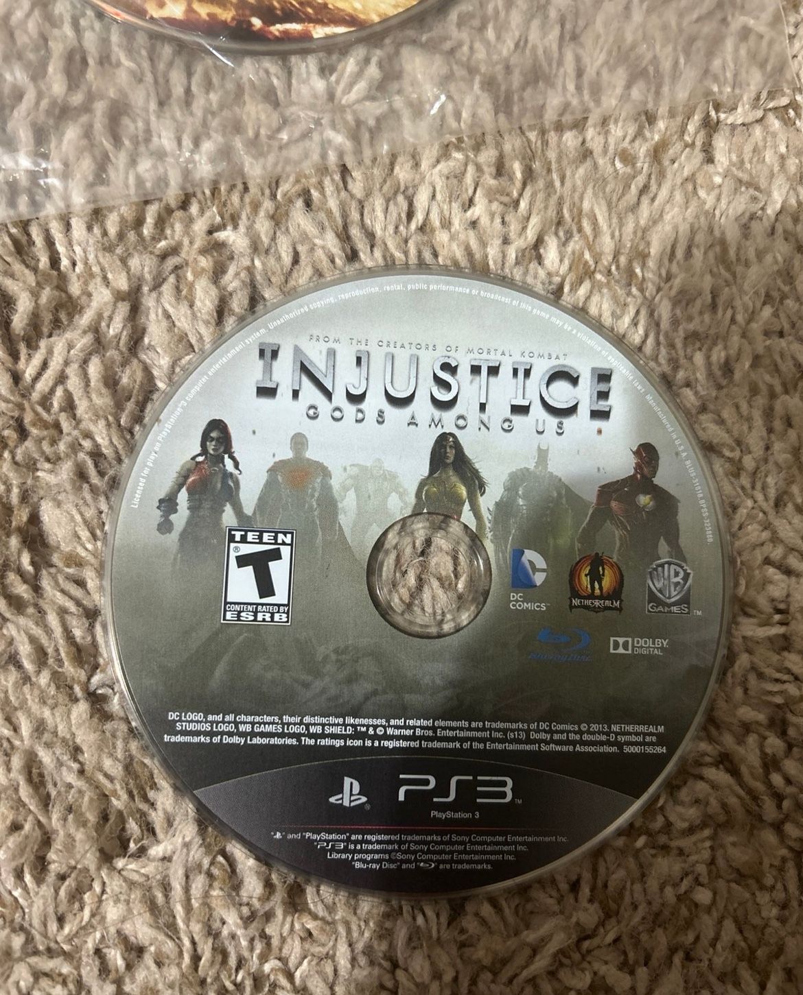 Injustice GODS AMONG US PS3 Video game play station game