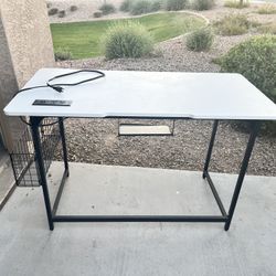 Desk With 2 Outlets And USB On Top