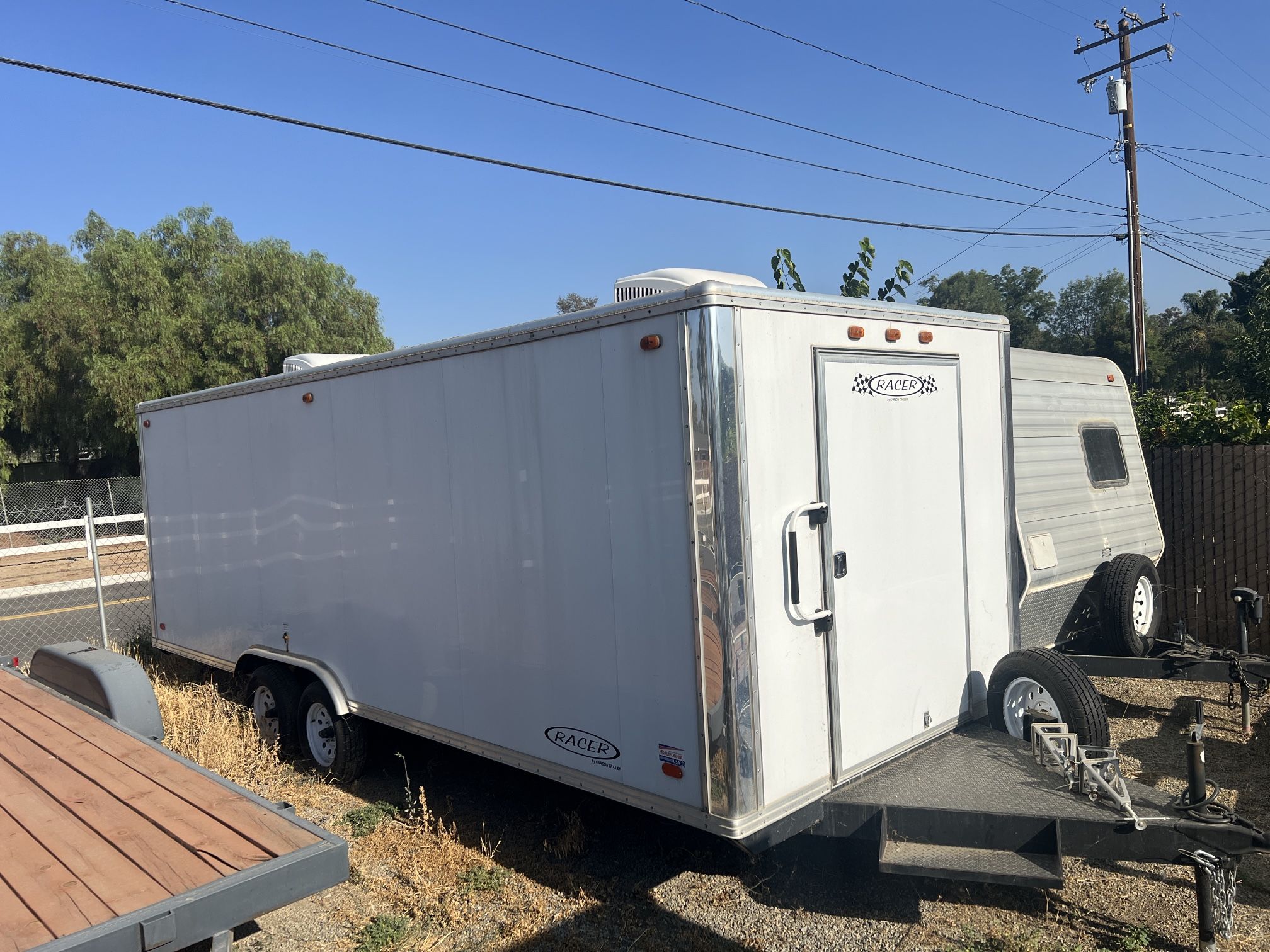 Carson 8.5x22 Racer Cargo Trailer 2 A/C Units+Water Tanks 7k gvwr