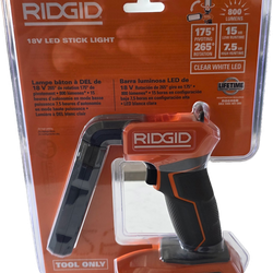 Ridgid 18 v led stick