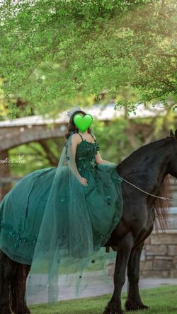 Stunning emerald green quince dress