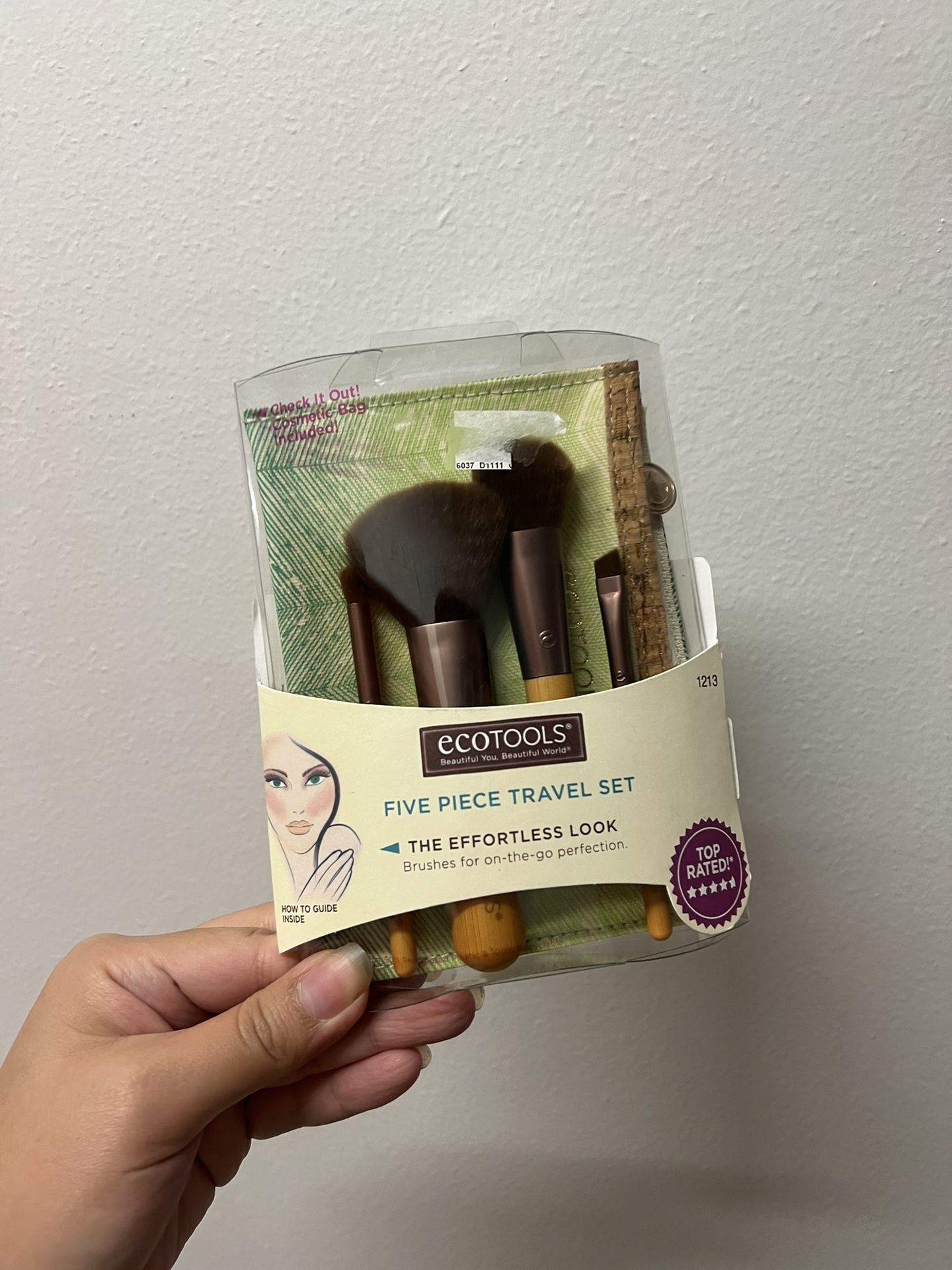 EcoTools Makeup Brush Sets 1213 Five Piece Travel Set Blending Power Blush NIB