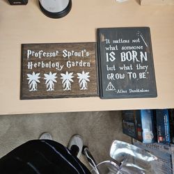 Harry Potter Wood Signs